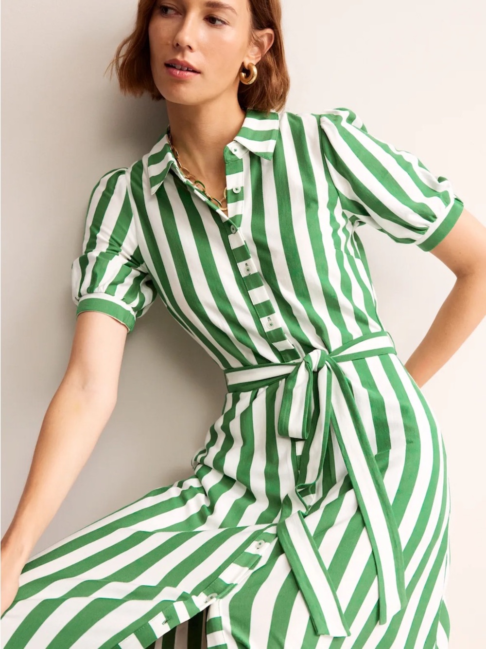 Boden Libby Midi Shirt Dress | Size 8